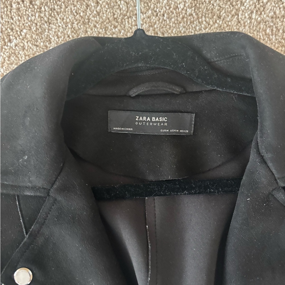 Zara Men's Black Trench Coat